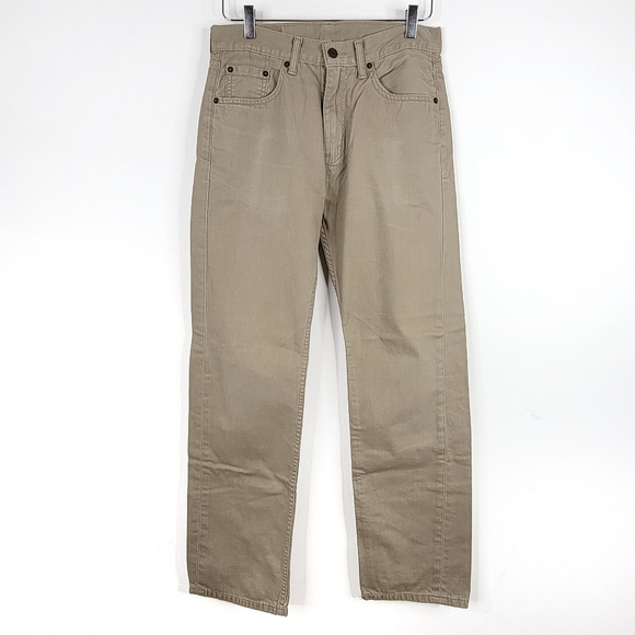 LEVI'S Khaki Straight Leg Jeans - Picture 1 of 9